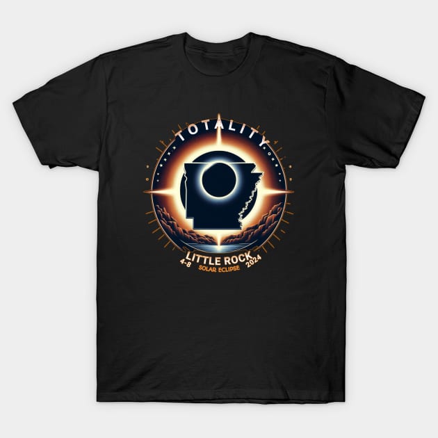 LITTLE ROCK ARKANSAS SOLAR ECLIPSE TOTALITY 4 8 2024 T-Shirt by Truth or Rare